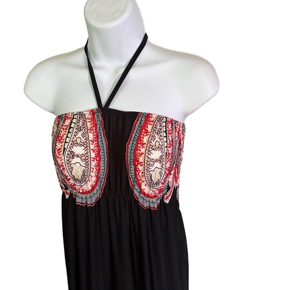 iB Diffusion paisley print halter maxi dress size S - Picture 5 of 7